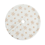 Christmas Tree Skirt 90cm Snowflake Ornaments Xmas Decorations