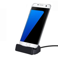 Micro USB Docking Station Samsung Galaxy S7 S7 Edge S6 S6 Edge Black