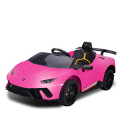 Lamborghini Performante Kids Electric Ride On Car Remote Control Pink