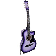 38In Purple Burst Acoustic Guitar Picks Steel String Bag Capo