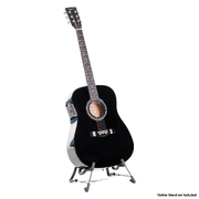 Electronic Acoustic Guitar 41In String Musical Instrument Black Sunburst