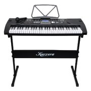 61-Keys Electronic Keyboard Piano with Stand - Black