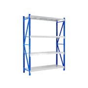 1 Bay Garage Storage Steel Rack Long Span Shelving 2.0m-wide 800kg