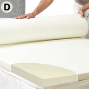 Foam Mattress Topper Underlay Fabric Jacquard Cover Double 7Cm Protector