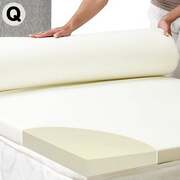 Foam Mattress Topper Underlay Fabric Jacquard Cover Queen 7Cm Protector