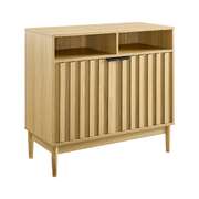 Natural Finish Two Door Sideboard with Elegant Storage Space