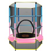 Mini 4.5Ft Trampoline Blue Pink