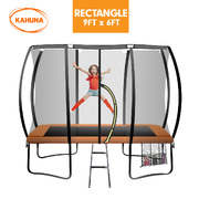 Trampoline 6 ft x 9 ft Rectangular Outdoor - Orange