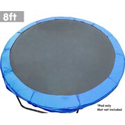 8ft Trampoline Replacement Safety Spring Pad Round Cover