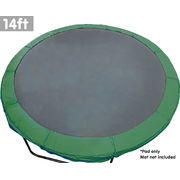 Trampoline 14Ft Replacement Outdoor Round Spring Pad Cover - Green