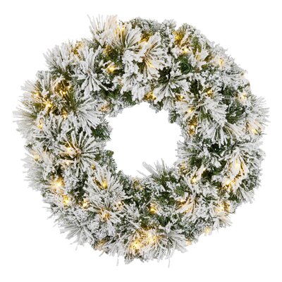 Majestic Snow Christmas Wreath - 61cm