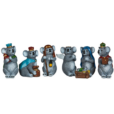 7 Piece Koala Christmas Nativity Scene