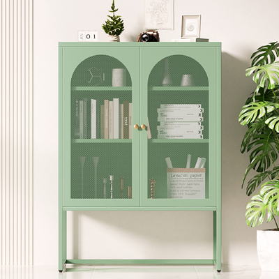 Buffet Sideboard Metal Cabinet - ELMA Green