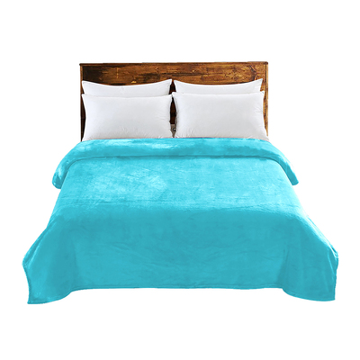 320GSM 220x160cm Ultra Soft Mink Teal Single