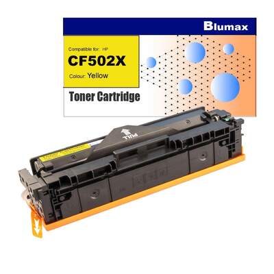 Blumax Alternative for HP CF502X (202X) Yellow Toner Cartridges 