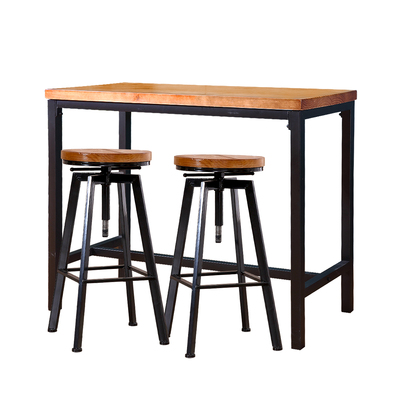 3pcs Bar Table Barstools Industrial