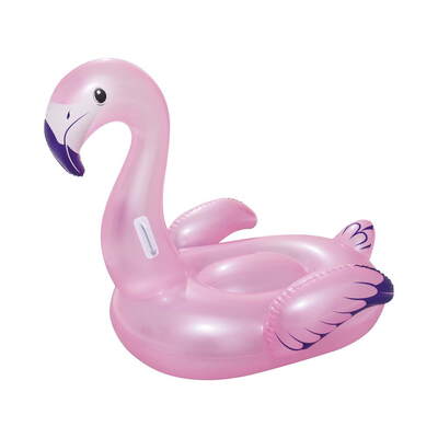 Kids Flamingo Rider Ride On Float Floating Seat Pool Lounger 1.27Mx1.27M