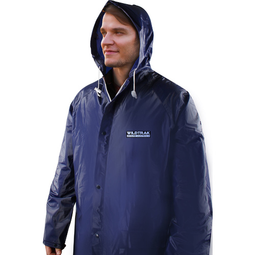 Premium Raincoat Adult Male Navy Blue Medium