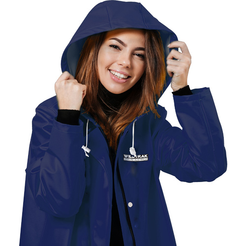 Premium Raincoat Adult Female Navy Blue Small