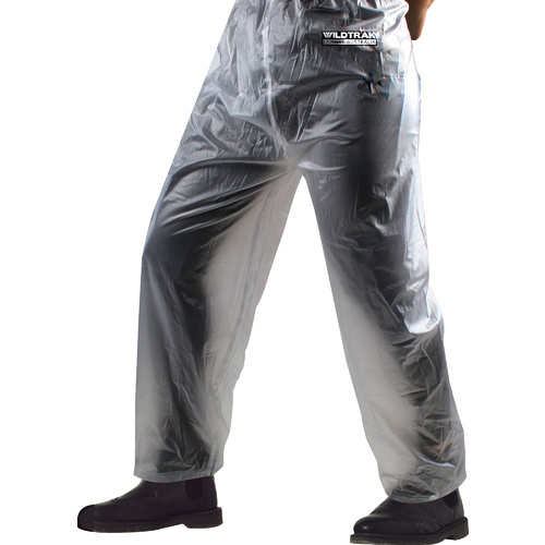 Premium Raincoat Pants Adult Male Transparent Medium