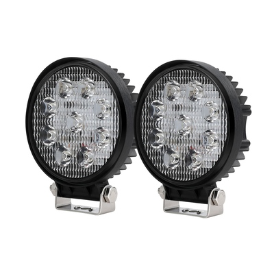 Pair LED Driving Lights 4.5 Inch Flood Spot Lights Car Truck SUV 12V 24V