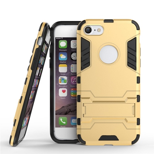 iPhone 7 Plus Case HEAVY DUTY Iron Case Premium Shockproof Kickstand Bumper Yelo