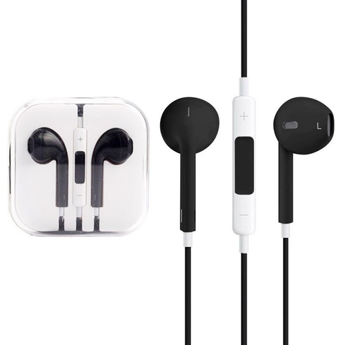 High Quality In-Earphone EarPods with Remote and Mic - Black