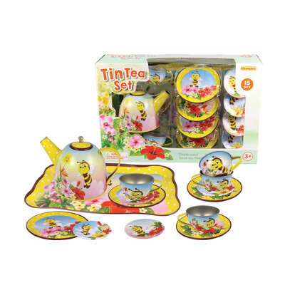 Bee Tin Tea Set 15Pcs