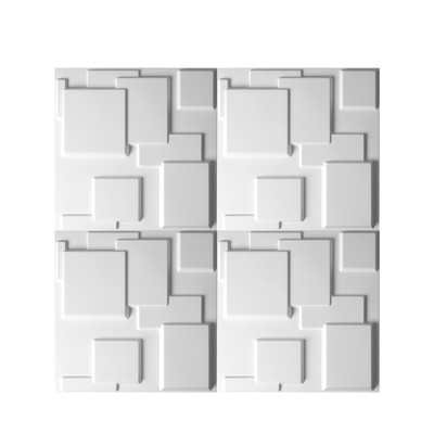 Ecofriendly paintable 12pcs 3d pvc wall panels