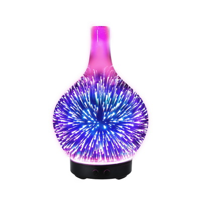 Ultrasonic Aroma Aromatherapy Diffuser 3D Light Oil Firework Humidifier