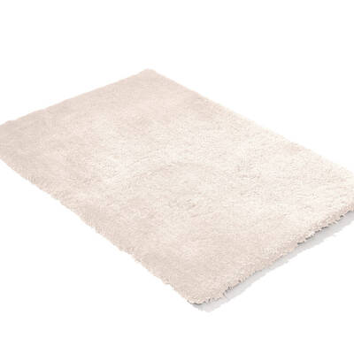 Ultra Soft Anti Slip Rectangle Plush Shaggy Floor Rug Carpet 120x170cm Beige