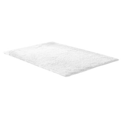 Soft Shag Shaggy Floor Confetti Rug Carpet 200x230cm White