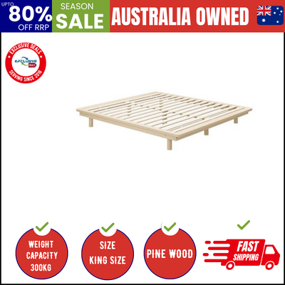 Bed Frame King Size Wooden Bed Base Timber Platform