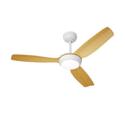 52" Ceiling Fan DC Motor With Light Remote Control 5 Speed Fans Wood