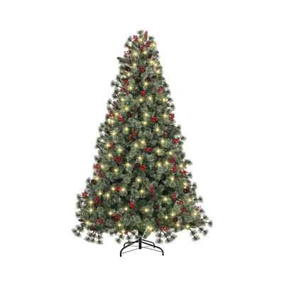 LED Christmas Tree 1.8M 6FT Xmas Trees Decorations with Ornaments Green