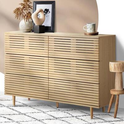 6 Chest of Drawers Tallboy Cabinet Bedroom Clothes Unique Furniture