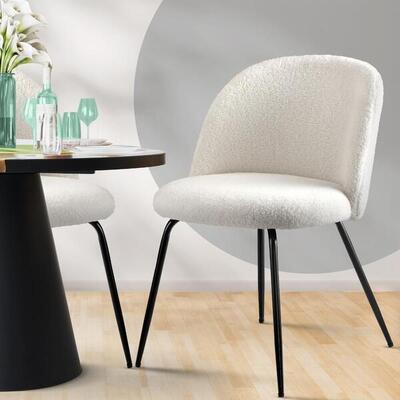 Dining Chairs Accent Chair Armchair Kitchen Upholstered Exclusive White