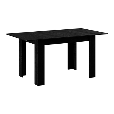 160cm Extendable Dining Table Kitchen Restaurant Cafe Table Black