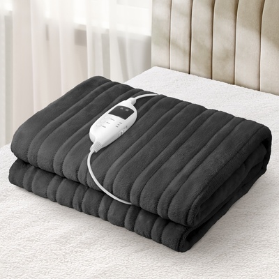 Electric Blanket Washable Heated Throw Rug Coral Fleece