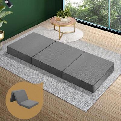 Folding Foam Mattress Single Sofa Bed Trifold Sleeping Camping Cushion Mat