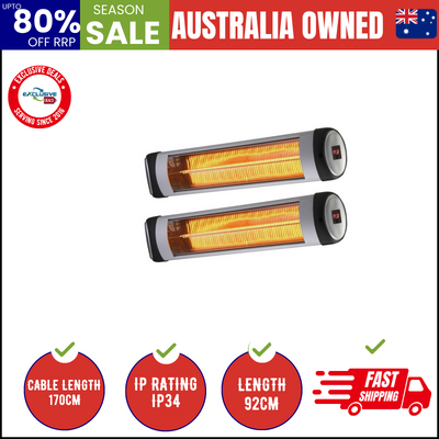 Electric Strip Infrared Heater Radiant 2PCS 2500W