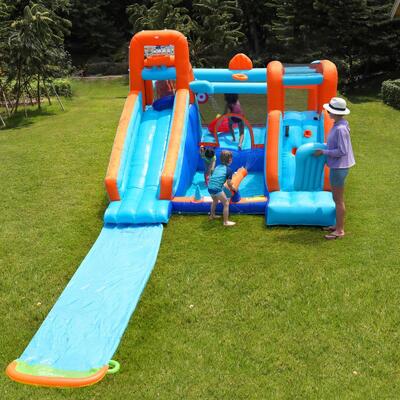 12 Play Zones Inflatable Water Slide Park Jumping Castle Bounce House