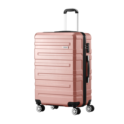 28" Luggage Suitcase Trolley Set Travel TSA Lock Pink