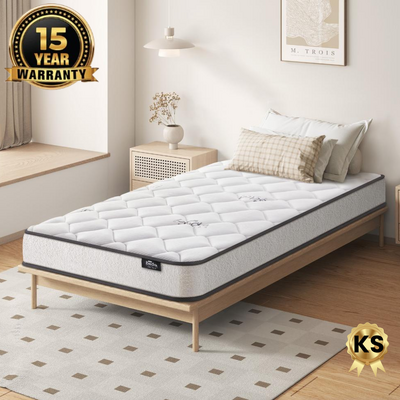 King Single Mattress Boucle Bonnell Spring 16cm