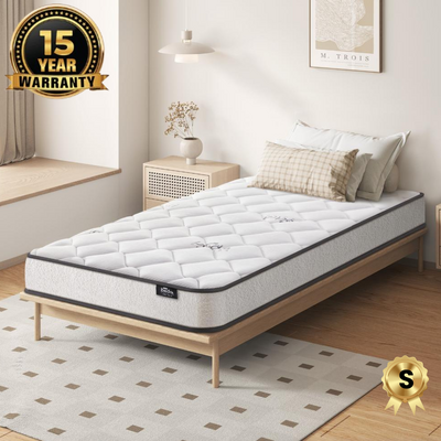 Single Mattress Boucle Bonnell Spring 16cm