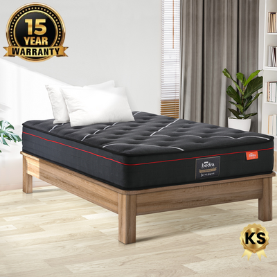 King Single Mattress Tight Top Cool Gel Foam Pocket Spring 22cm