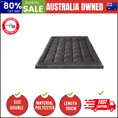 Double Mattress Topper Pillow Top 1000GSM Microfiber