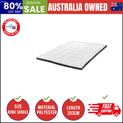 Mattress Topper Pillowtop Airflow Mesh 5cm King Single