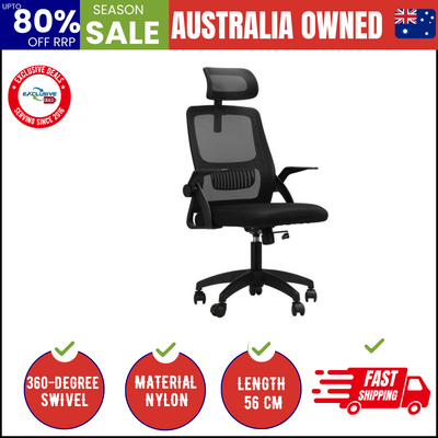 Office Chair Home Computer Chairs Black Gaming Chair Mesh Headrest and Backrest