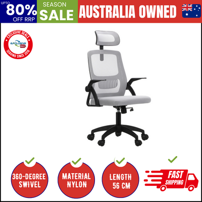  Mesh Office Chair Executive Fabric Gaming Seat Racing Tilt Computer BKGY